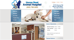 Desktop Screenshot of hooverroadanimalhospital.com